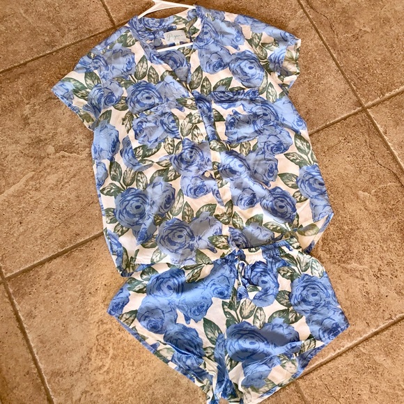 piyama Other - Piyama Blue Floral Set